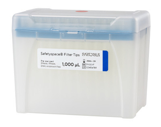 Sartorius® SafetySpace Filter Tips, 50-1000 µl in rack, sterile (10x96)