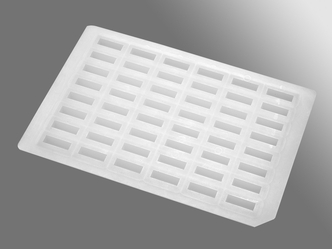 Axygen® Impermamat, Chemical Resistant Silicone Sealing Mat for 5 mL 48 Rectangular Well Deep Well Plates, Nonsterile (50 pcs)