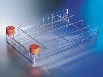 Polystyrene CellSTACK® - 2 Chamber with Vent Caps, (5 pcs)