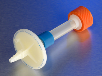 Corning® 33 mm Vented Polyethylene Filling Cap with 3/8 (9.5 mm) ID Tubing and 50 mm Filter with 0.2 µm Pore Hydrophobic Membrane (5 pcs)