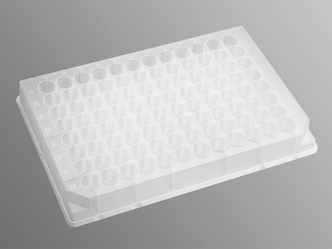 Axygen® 96-well Clear Round Bottom 550 µL Polypropylene Deep Well Plate, Nonsterile (10/Pk, 50/Cs)