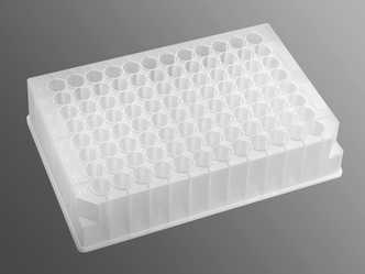 Axygen® 96-well Clear Round Bottom 1.1 mL Polypropylene Deep Well Plate, Sterile (5/Pk, 50/Cs)