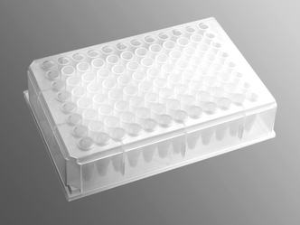 Axygen® 96-well Clear V-Bottom 600 µL Polypropylene Deep Well Plate, Sterile (5/Pk, 50/Cs)