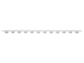 Axygen® 0.2 mL Polypropylene PCR Tube Strips and Flat Cap Strips 12 Tubes/Strip, 12 Flat Caps/Strip, Clear, Nonsterile (800 pcs)