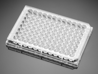 Corning® BioCoat™ Fibronectin 96-well Clear Flat Bottom TC-treated Microplates, 5/Case