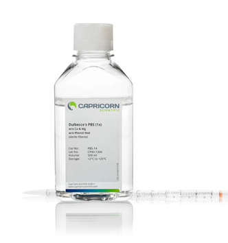 Dulbecco’s PBS (1x), w/o Ca & Mg, w/o Phenol Red (500 ml)